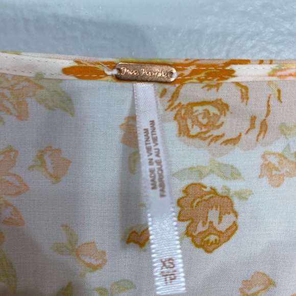 Free People Loretta Printed Tunic Top Tea Combo Size XS - Picture 5 of 6